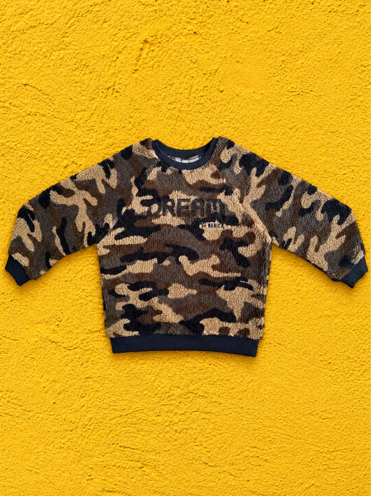 Kamuflaj Haki Polar Sweatshirt
