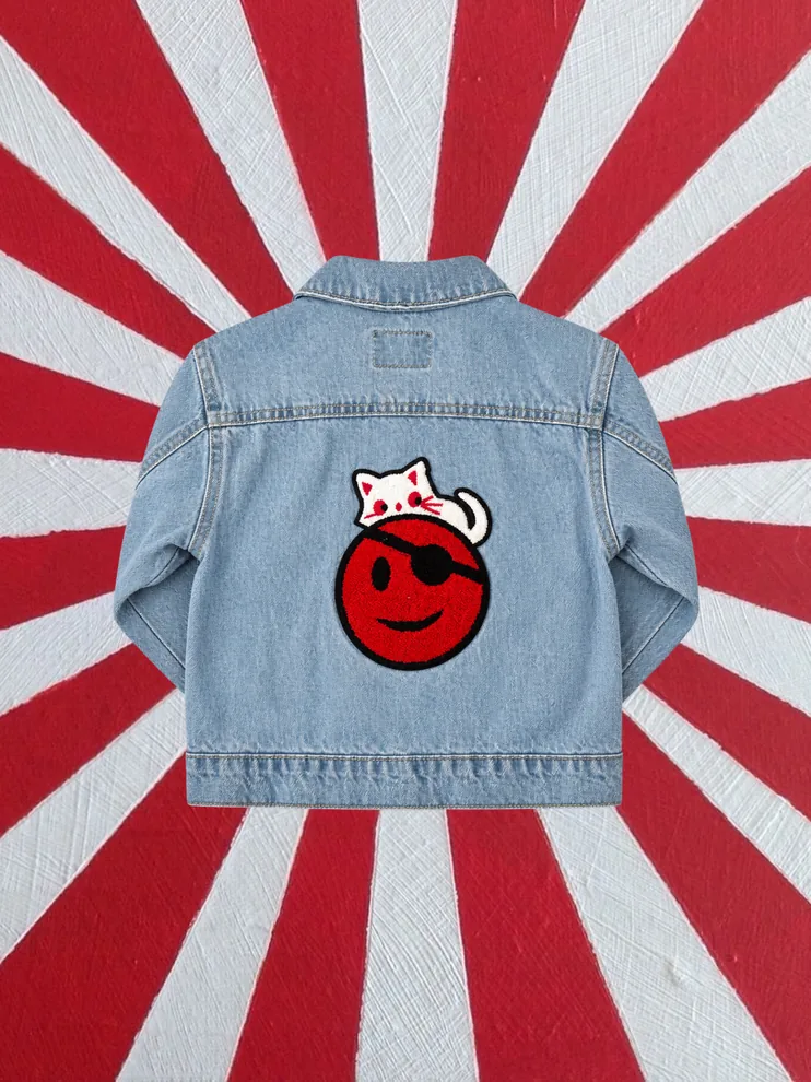 Lucky Cat Denim Ceket - görsel 2