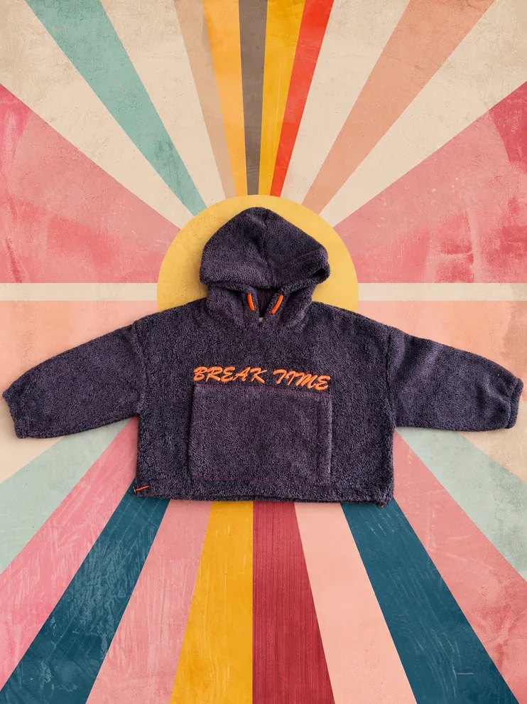 Break Time Teddy Mürdüm Sweatshirt