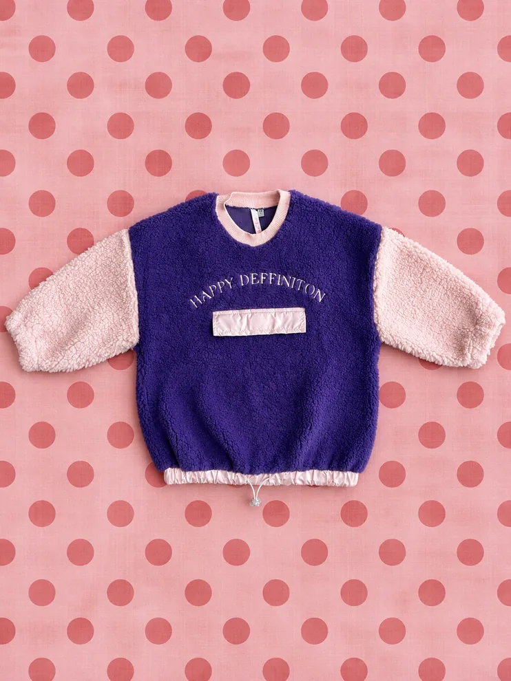 Happy Definition Peluş Sweatshirt