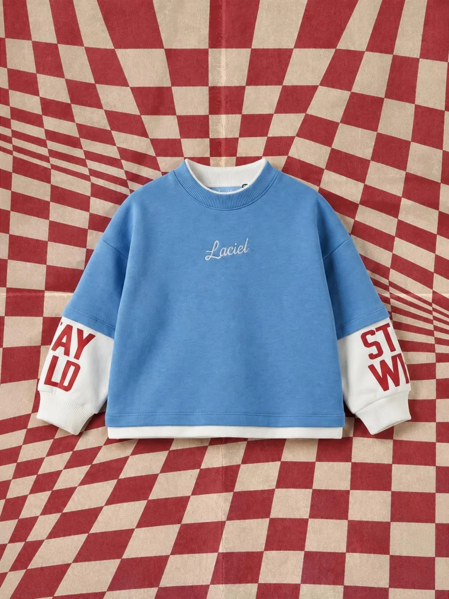 Kaplan Baskılı Laciel Oversize Sweatshirt