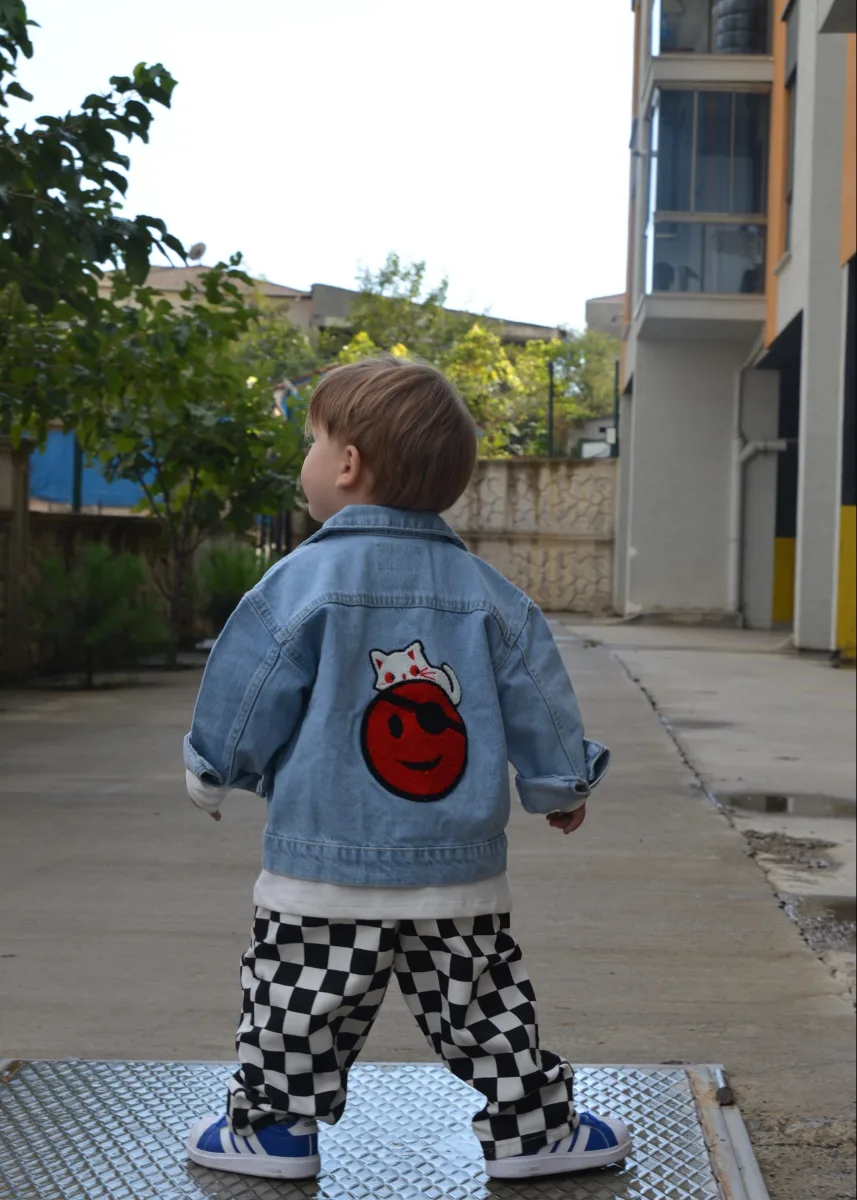 Lucky Cat Denim Ceket - görsel 6